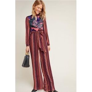 Anthropologie Chevron Jeanine Jumpsuit medium